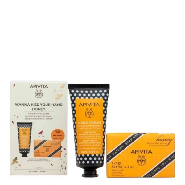 Apivita Coffret quiere besar tu mano miel