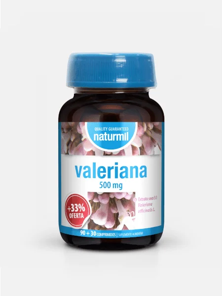 Naturmil Valeriana 500mg 90 Comprimidos + OFERTA 30 Comprimidos