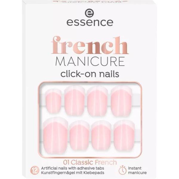 Essence - unhas click-on French MANICURE 01 Classic French