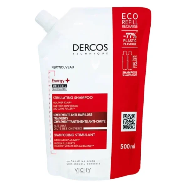 Dercos Energy+ Shampoo Estimulante Recarga 500ml