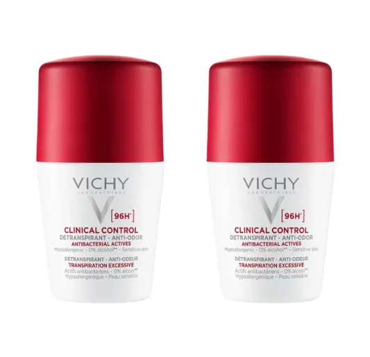 Vichy DOUBLE PACK Desodorante Antitranspirante 96h Control Clínico 50mL