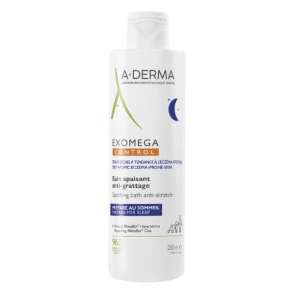 A-Derma Exomega Control Gel de Ducha Noche Calmante 200ml