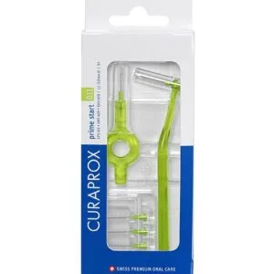Curaprox Prime Plus Handy Kit Escovilhão interdental CPS 11 (x5 unidades) com Cabo UHS 409