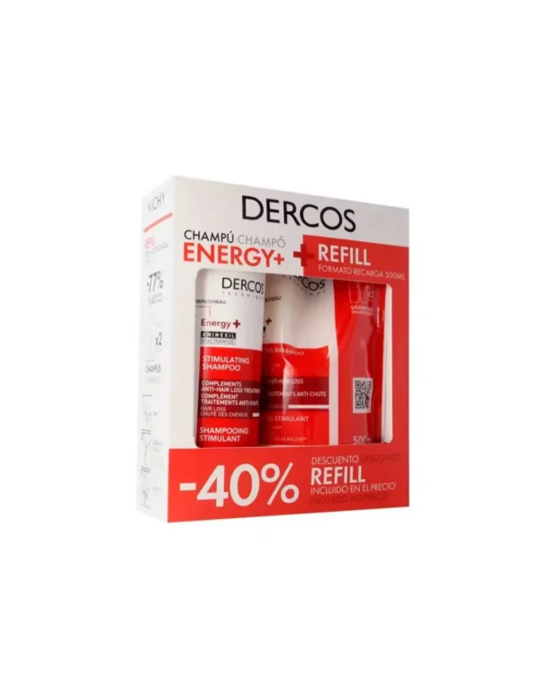 Vichy Dercos Estimulante Champô 400mL +Refill 500mL