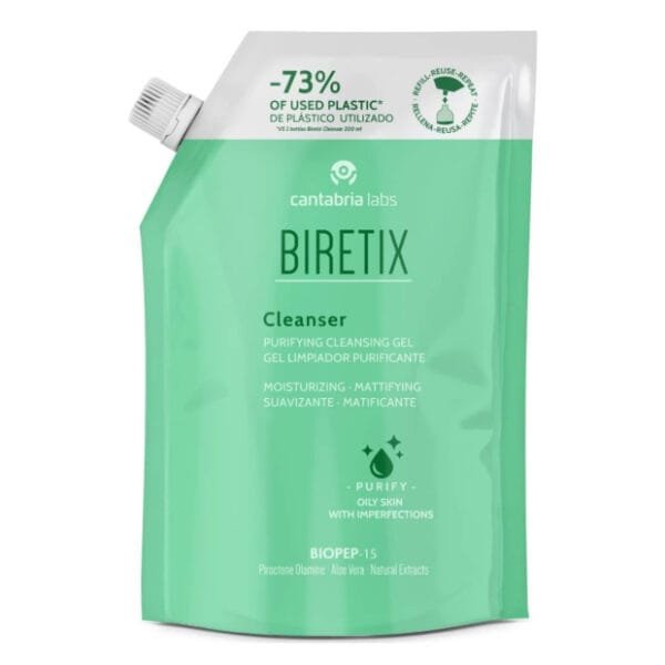 Biretix Limpiador Gel Purificante Recambio 400ml