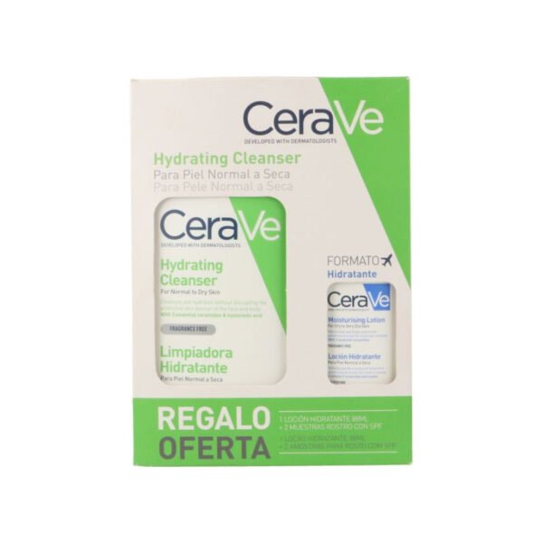 Cerave Creme Hidratante Limpeza 473ml + Loção Hidratante 88ml + Loção SPF50+ x2