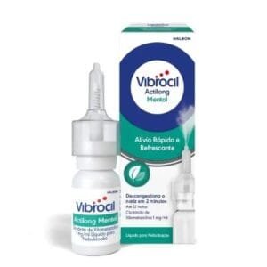 Vibrocil Actilong Mentol, 1 mg/ml Frasco nebulizador 10 ml