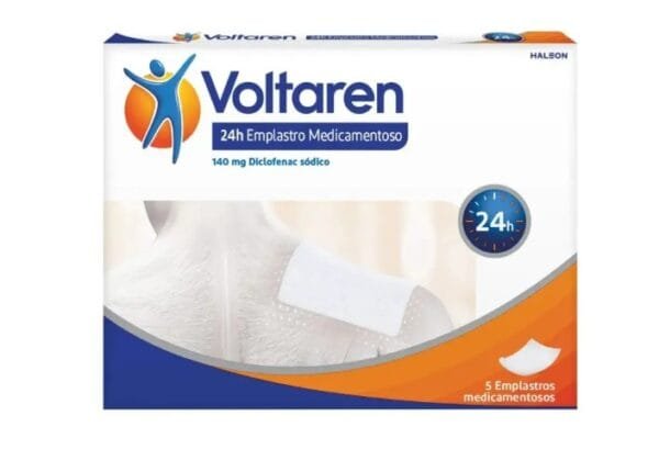Voltaren 24H , 140 mg Saqueta 5 Unidade(s) Emplastros medicamentosos