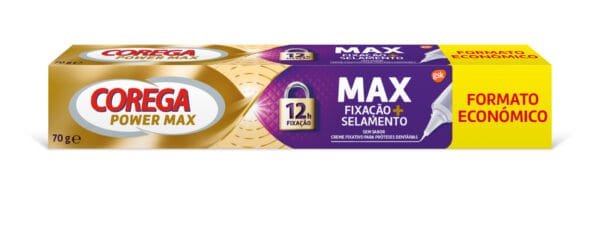 Corega Máximo Selamento Creme Fixador Próteses - 70g