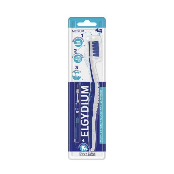 Cepillo de dientes Elgydium Medium 4 en 1