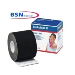 Leukotape K Venda Elástica Adhesiva, Caja 1Unidad(es) Negro 5cm x 5cm