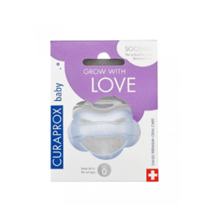 Curaprox Chupete de Silicona Bebé 3-7Kg T0 (0-7 meses) Azul