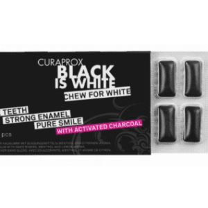 Curaprox Black & White Pastilha Elástica 12 unidades