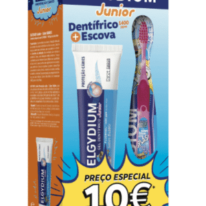Elgydium Junior Kit Pasta de Dientes Chicle + Cepillo Precio Especial 10€