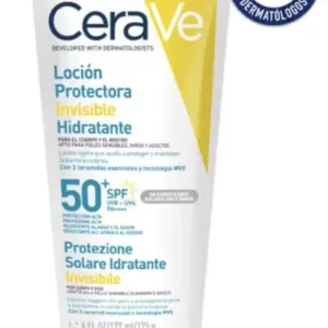 Cerave Loção Hidratante Protetora Invisível SPF 50+ 177 ml